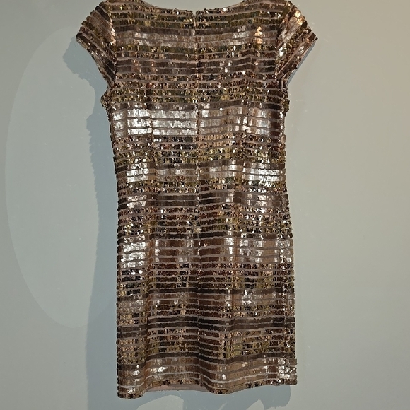 Eliza J Gold Sequin Sheath Mini Dress - Picture 5 of 6